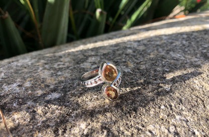 Boutique ésotérique - Lithothérapie Bague Argent et Citrine Sybil - SOEURS