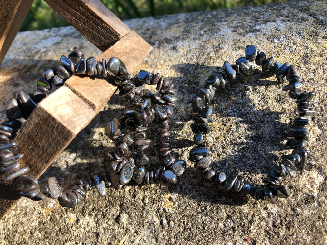 Boutique ésotérique - Bracelet Baroque Hématite - SOEURS