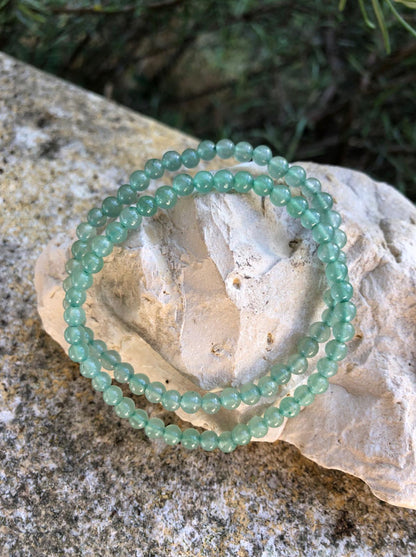 Boutique ésotérique - Bracelet en pierre Aventurine Verte (perles 04mm)