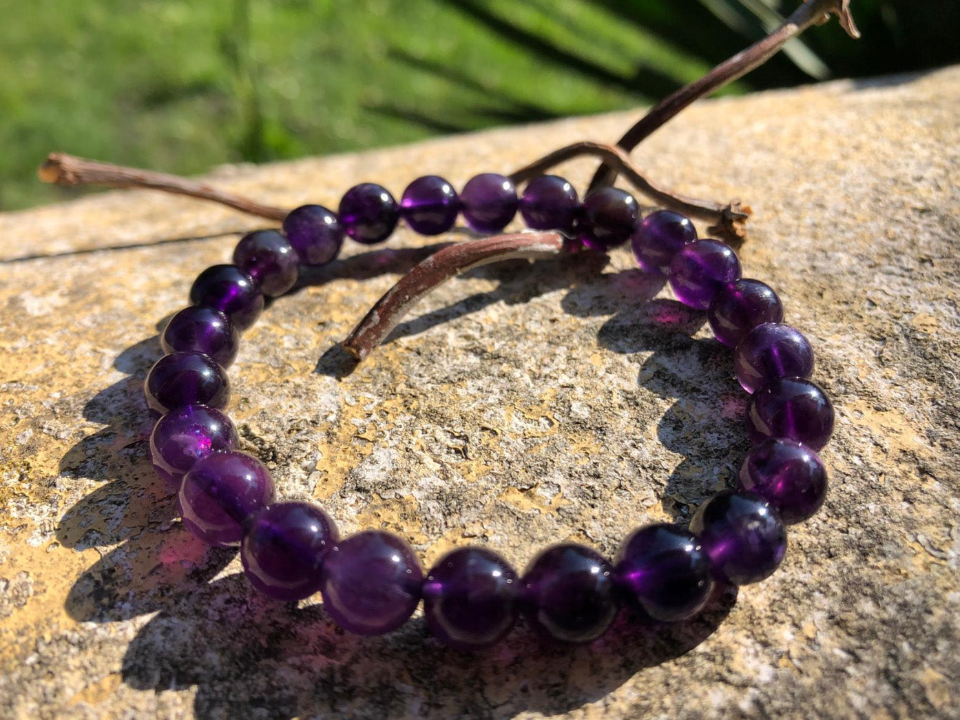 Boutique lithothérapie en ligne - Bracelet en pierre Améthyste - SOEURS