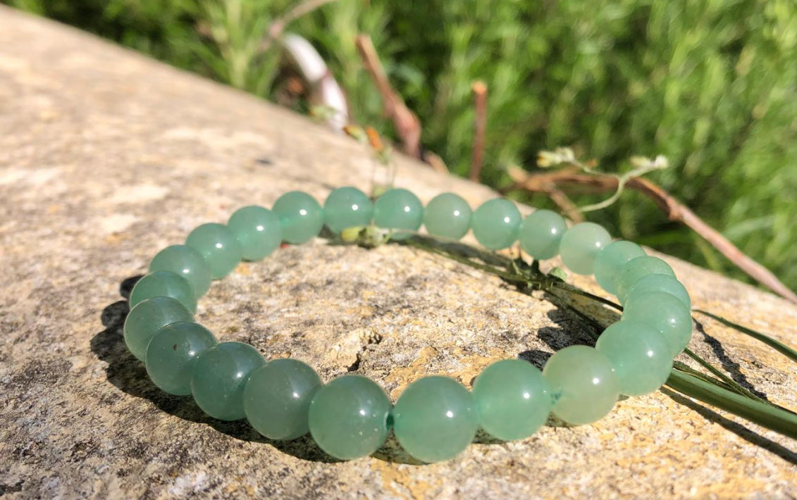 Boutique lithothérapie en ligne - Bracelet Aventurine Verte perles 08mm - SOEURS