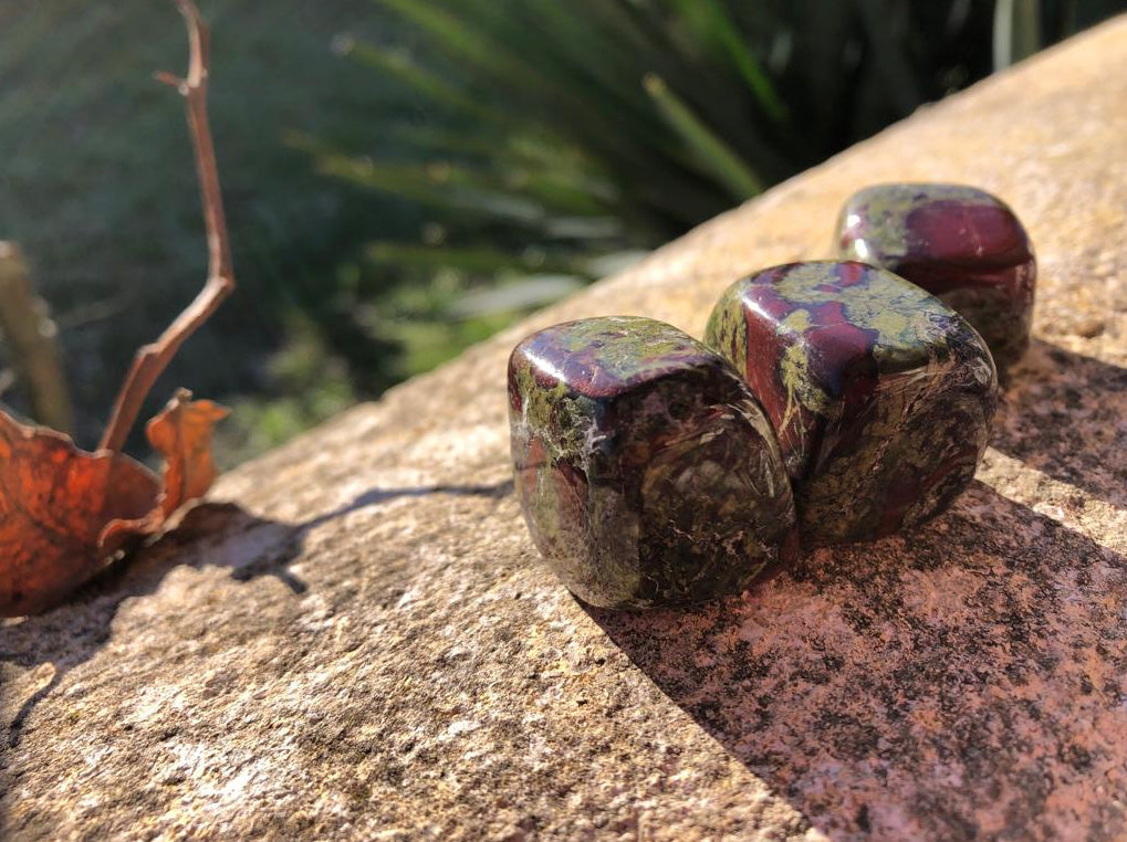 Dragon's Blood Jasper Cubic Tumbled Stone