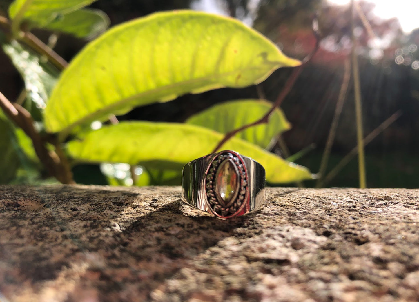 Boutique ésotérique - Lithothérapie Bague Hecate Argent et Citrine - SOEURS