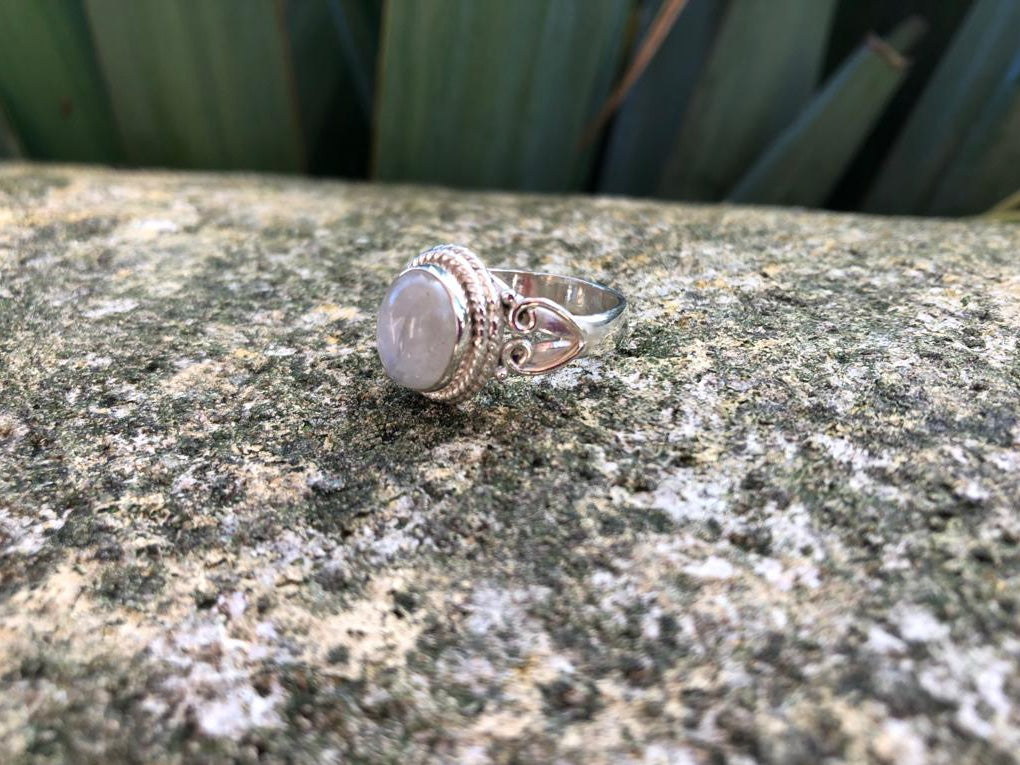 Boutique ésotérique - Bijoux de Lithothérapie Bague Pierre de Lune et Argent - SOEURS