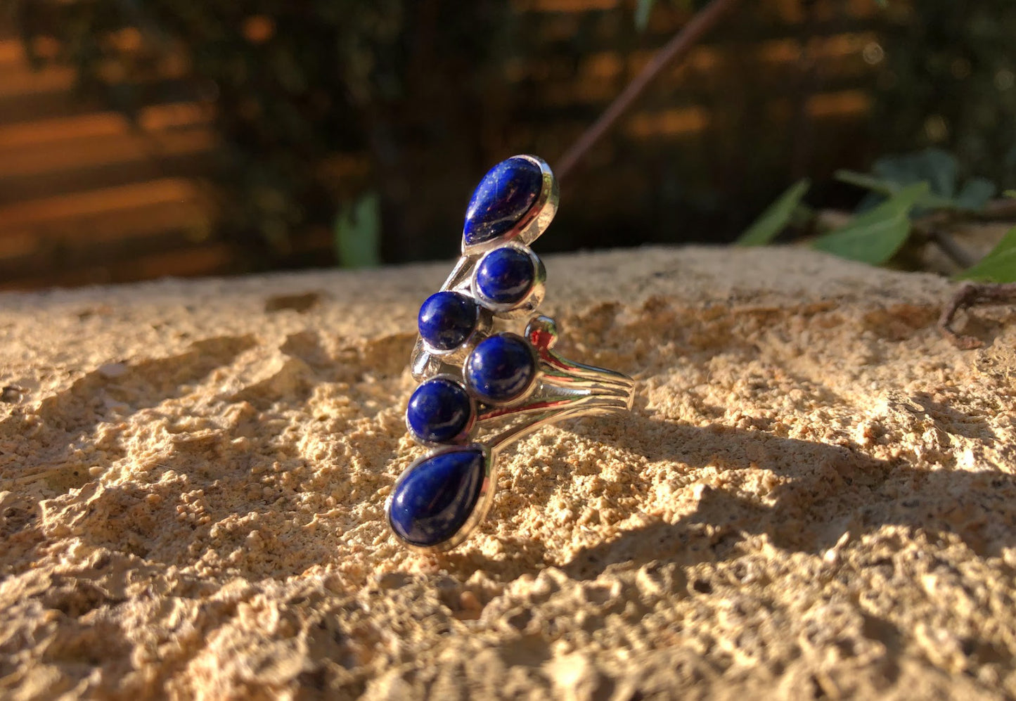 Boutique ésotérique - Lithothérapie Bague argent et pierre Lapis Lazuli - SOEURS