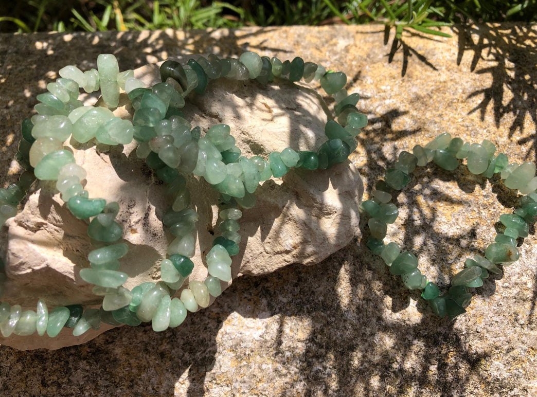 Boutique ésotérique en ligne - Bracelet baroque en pierre Aventurine Verte- SOEURS