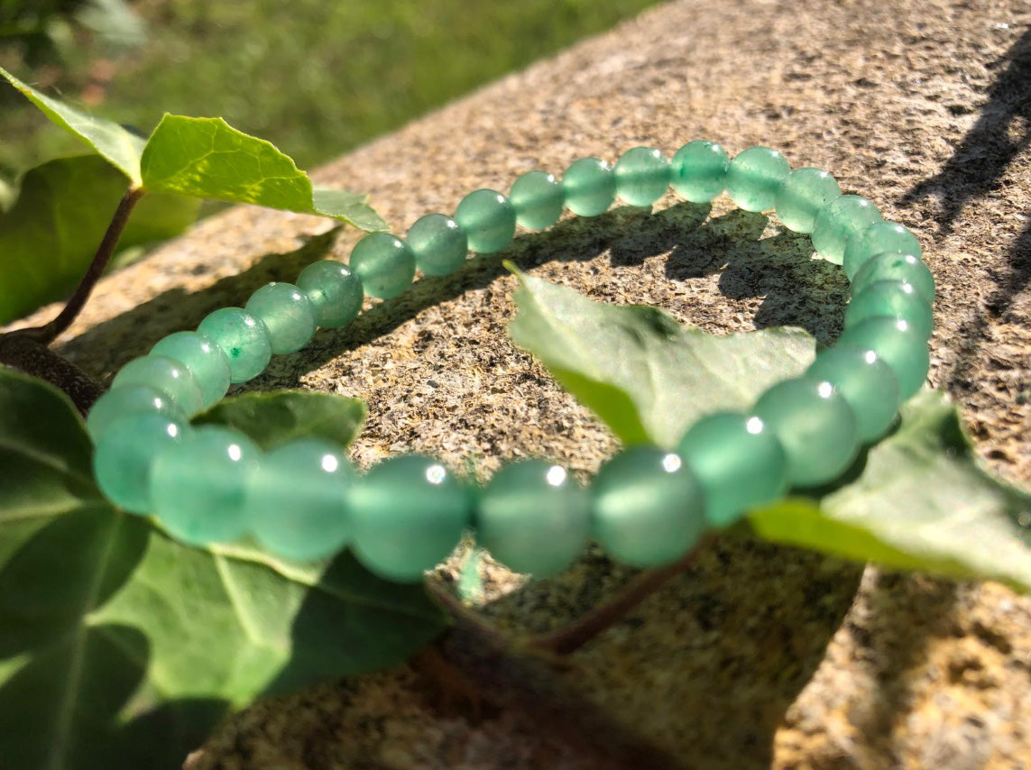 Boutique ésotérique en ligne - Bracelet en pierre Aventurine verte 06mm - SOEURS