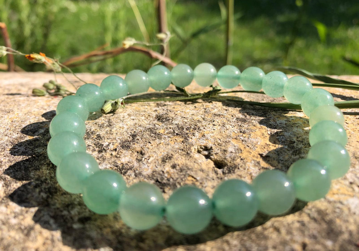 Boutique ésotérique en ligne - Bracelet en pierre Aventurine Verte - SOEURS