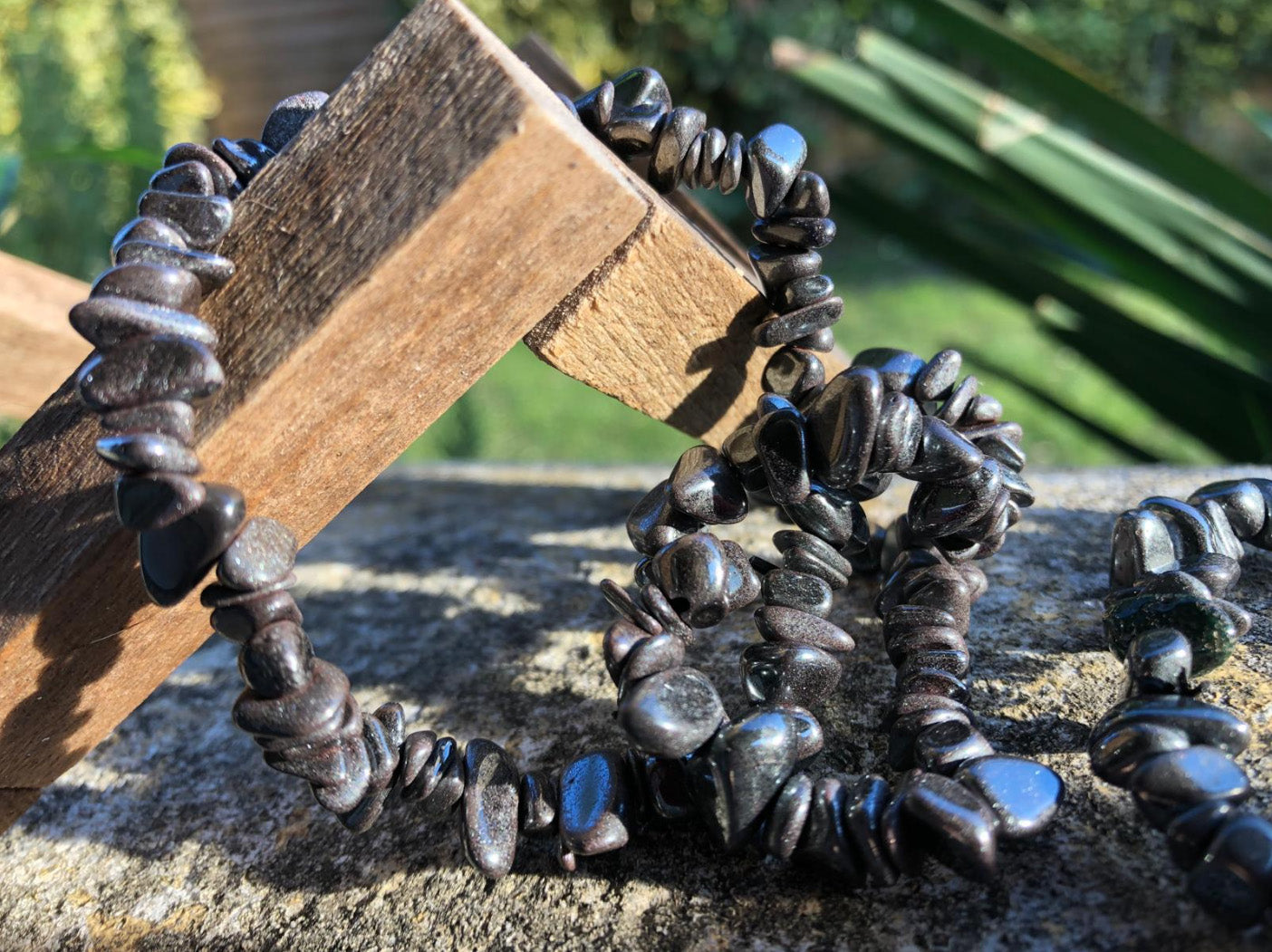 Boutique ésotérique - Bracelet baroque en pirerre Hématite - SOEURS