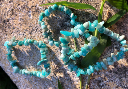 Boutique ésotérique - Bracelet en pierre Amazonite Baroque - SOEURS