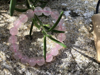 Boutique ésotérique - Lithothérapie Bracelet en Quartz Rose - SOEURS