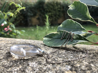 Boutique ésotérique - Lithothérapie Cristal de Roche Pendentif - SOEURS