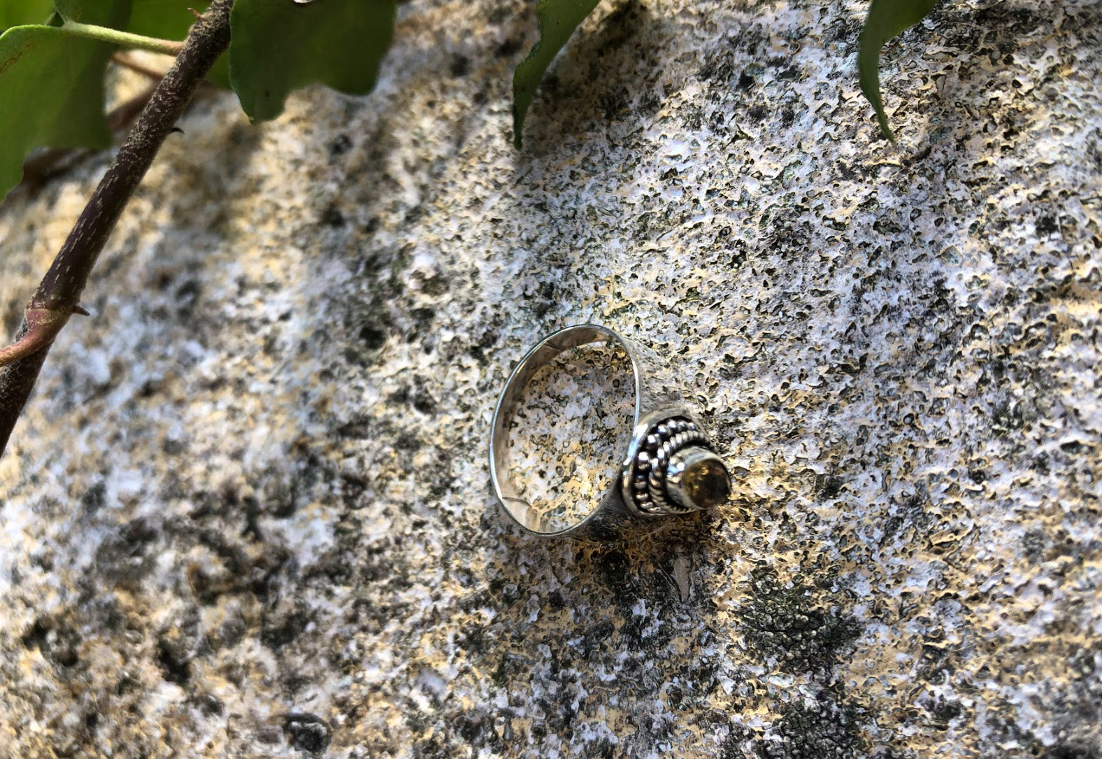 Boutique ésotérique - Lithothérapie Bague Hecate en Argent et Citrine - SOEURS