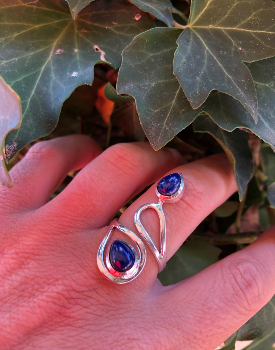 Boutique ésotérique - Lithothérapie Bague en Argent - Lapis Lazuli - SOEURS