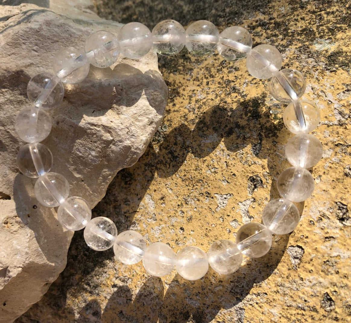 Boutique de lithothérapie en ligne - Bracelet en Cristal de Roche 08mm