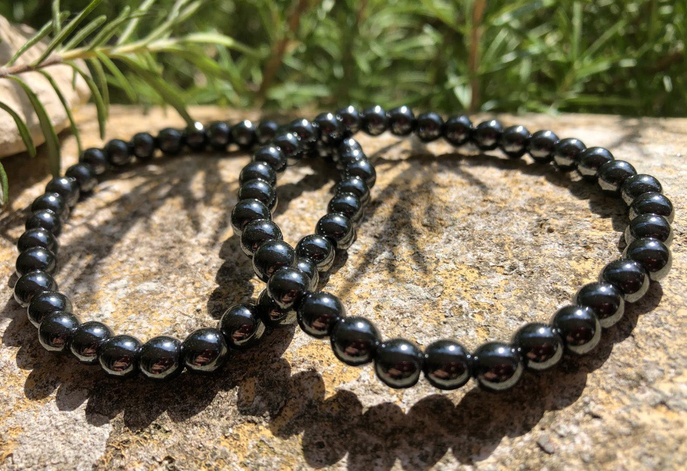 Boutique de lithothérapie en ligne - Bracelet boule 06mm en Hématite - SOEURS