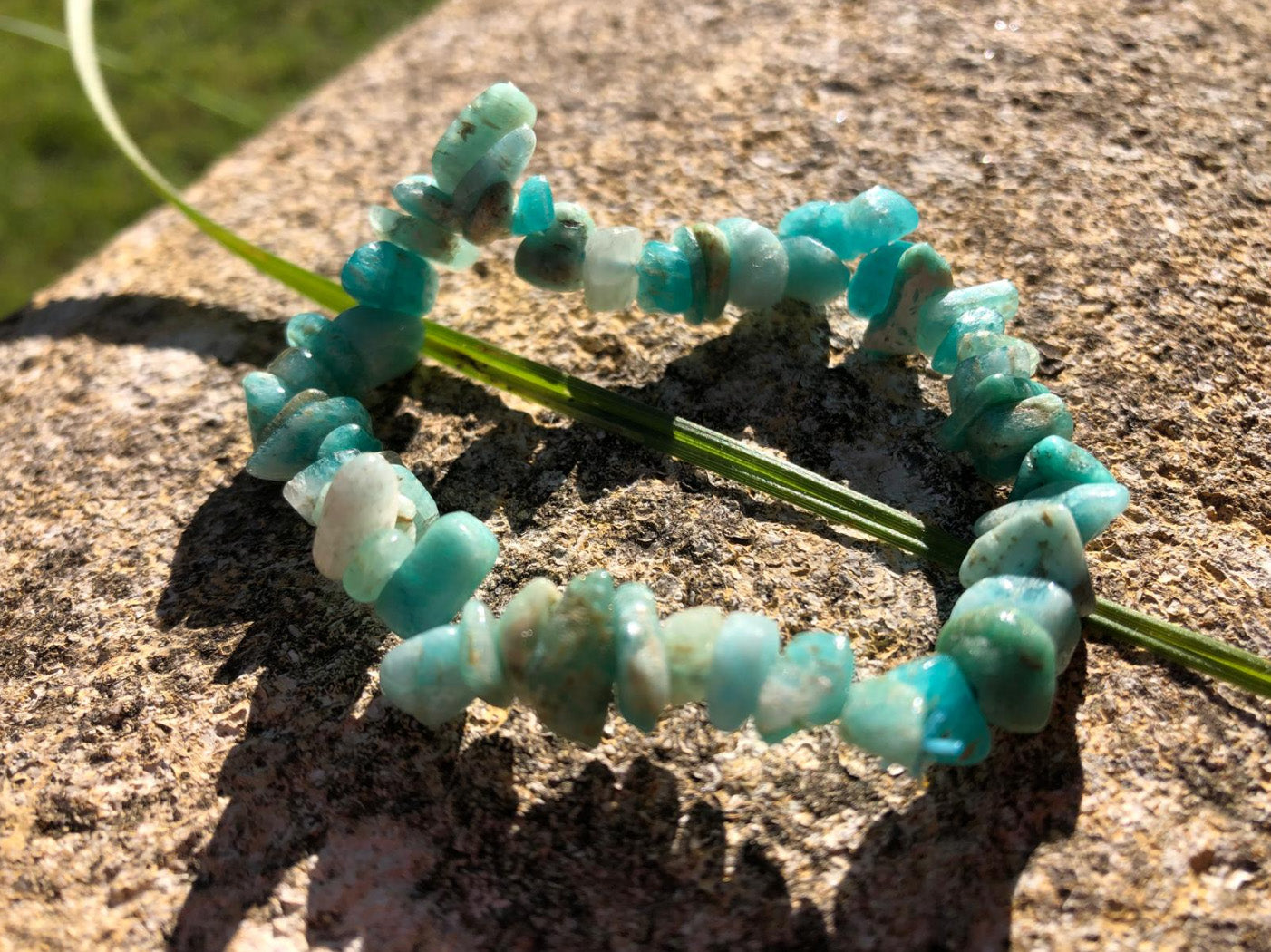 Boutique ésotérique - Bracelet en pierre Amazonite Baroque - SOEURS