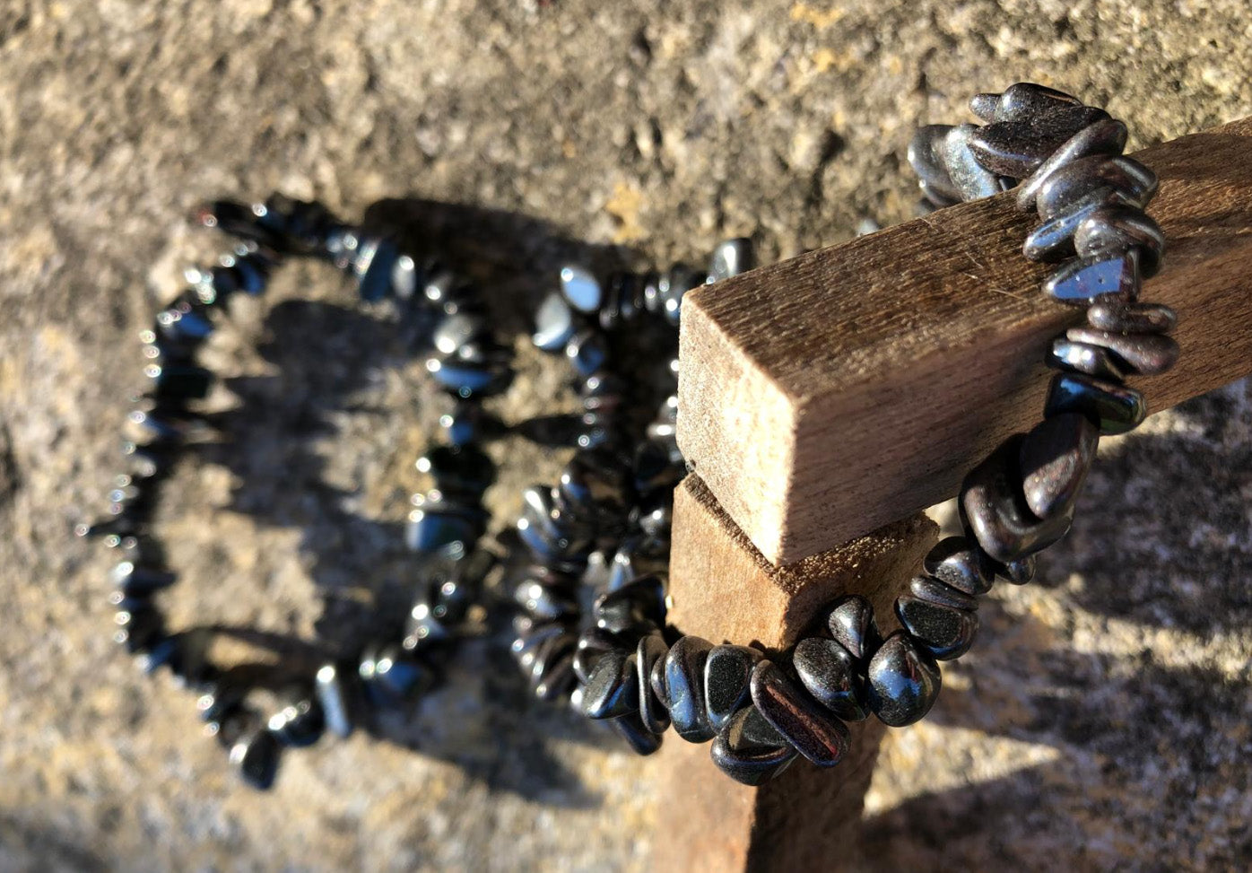 Boutique de lithothérapie en ligne - Bracelet Baroque Hématite - SOEURS