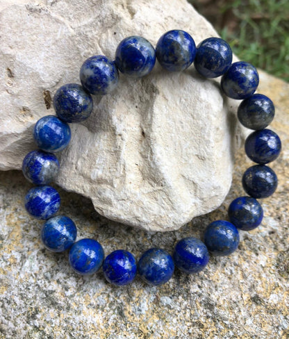 Boutique ésotérique - Bracelet en pierre Lapis Lazuli (perles 10mm)