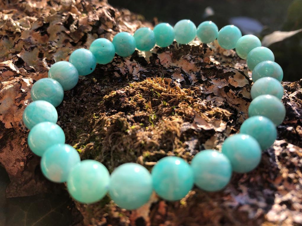 Boutique ésotérique - Lithothérapie Bracelet en Pierre Amazonite - SOEURS