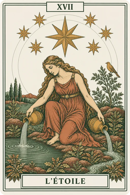 L'Étoile, carte du tarot Sœurs