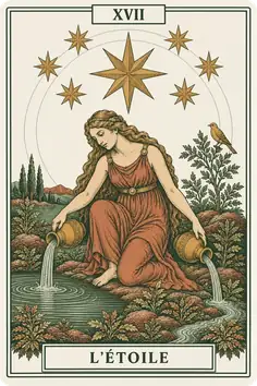 Carte L'Étoile du tarot Sœurs